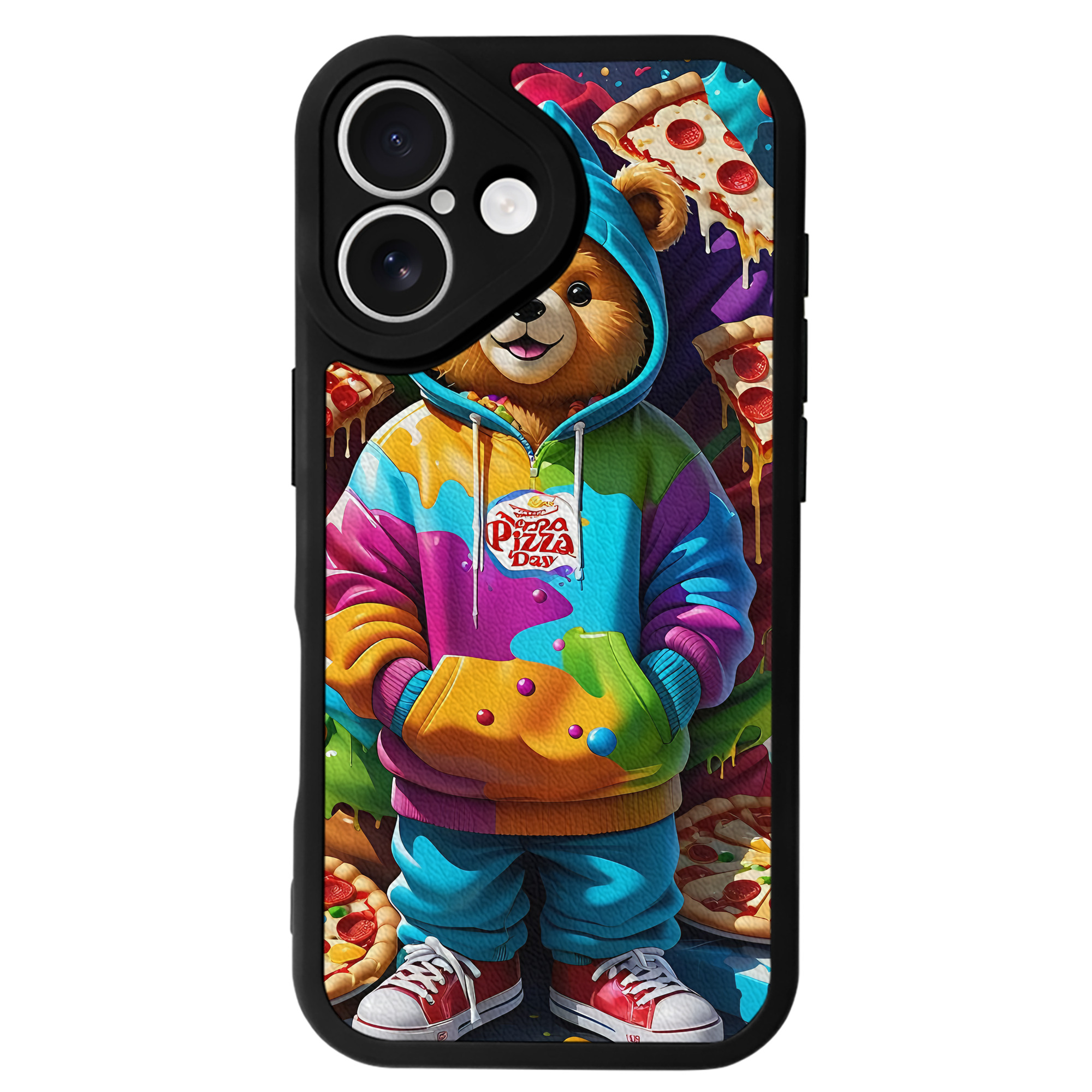 （画像用） ミッキーマウス Mickey Mouse 【iPhone 16シリーズ対応】シリコンスマホケース（レザー調） 材質：シリコン